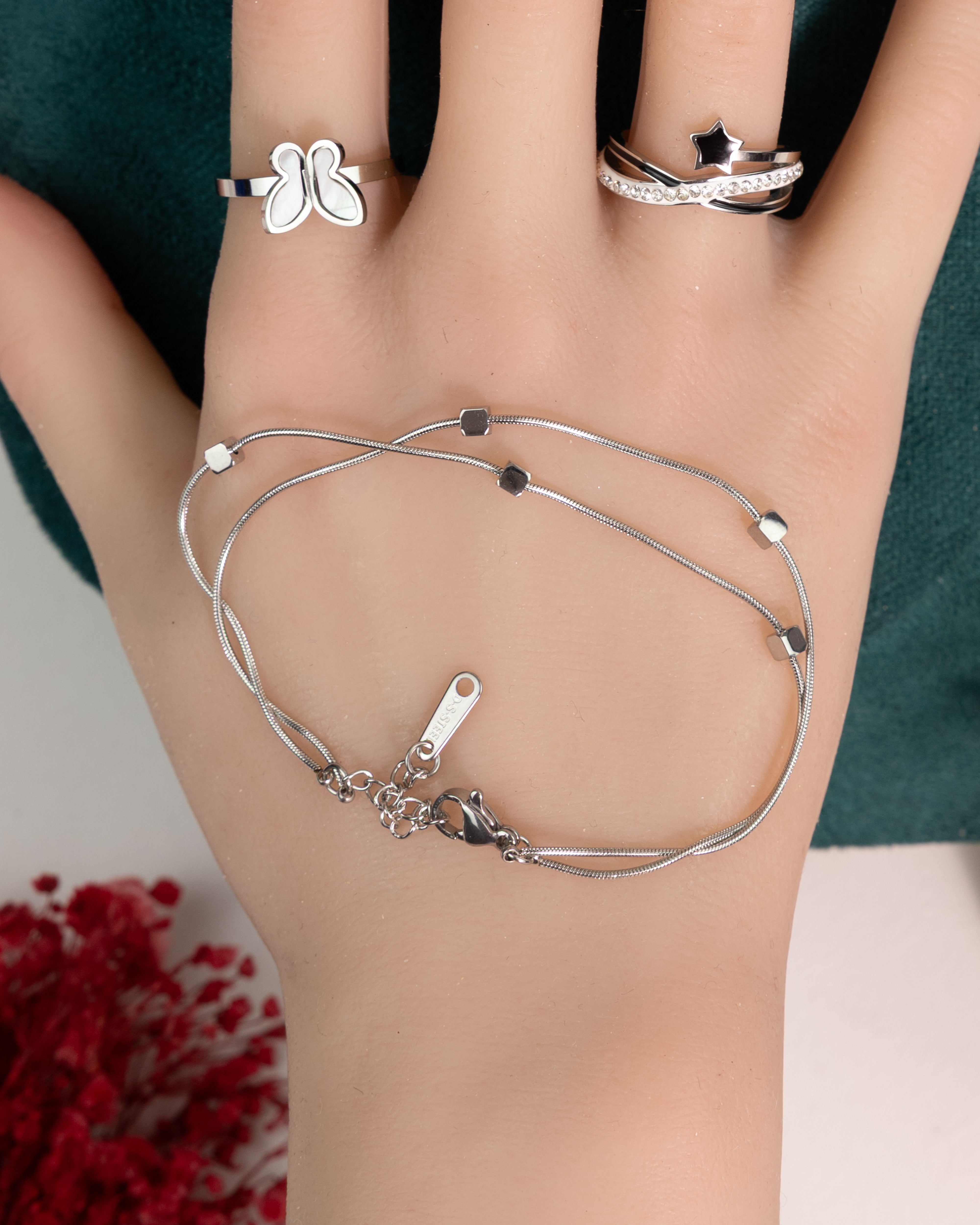 FOFA - Quadratkettenarmband - Glanzor