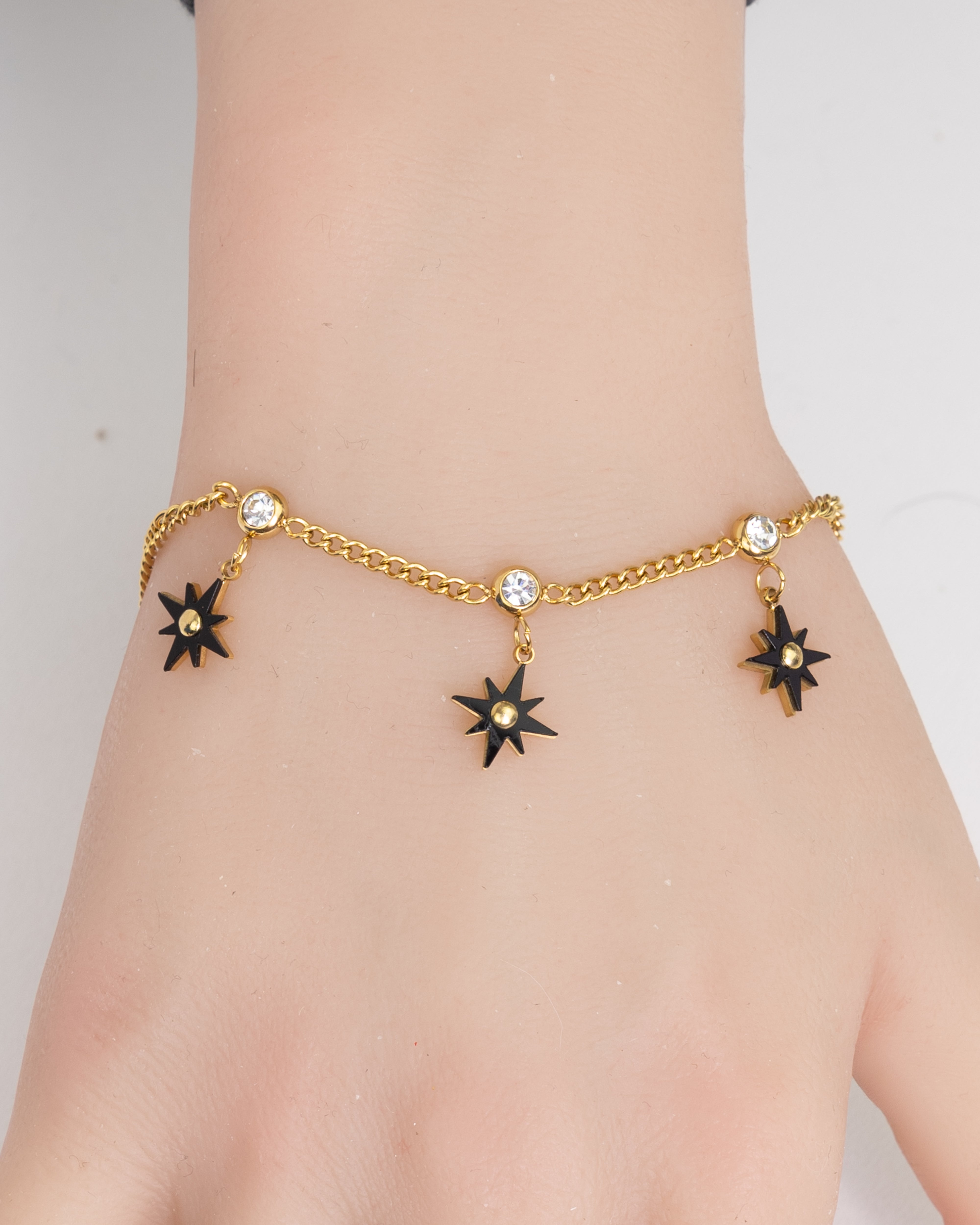 SQA-Schwarze Sterne-Armband