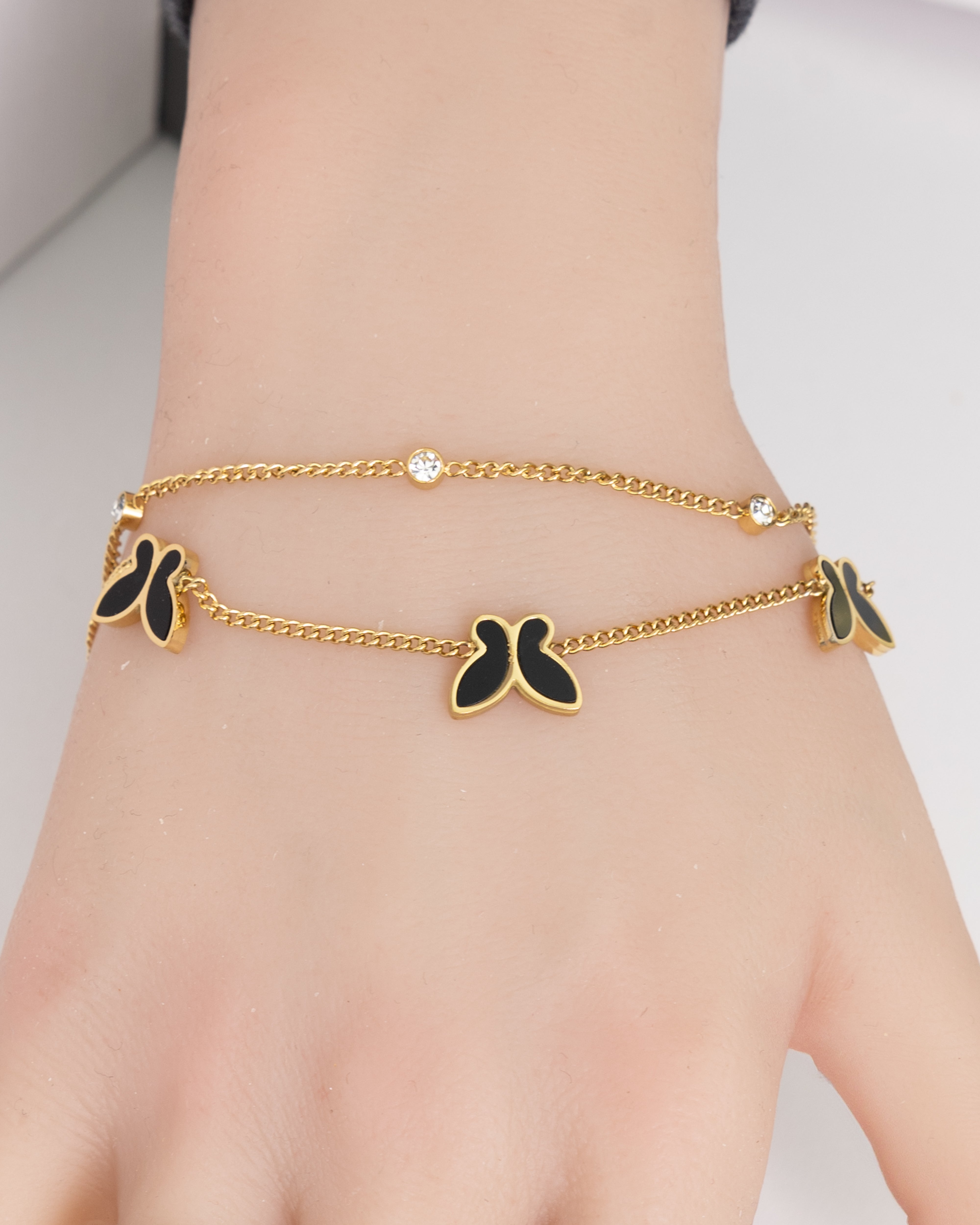 SYQ-Drei Schmetterlinge-Armband - Glanzor