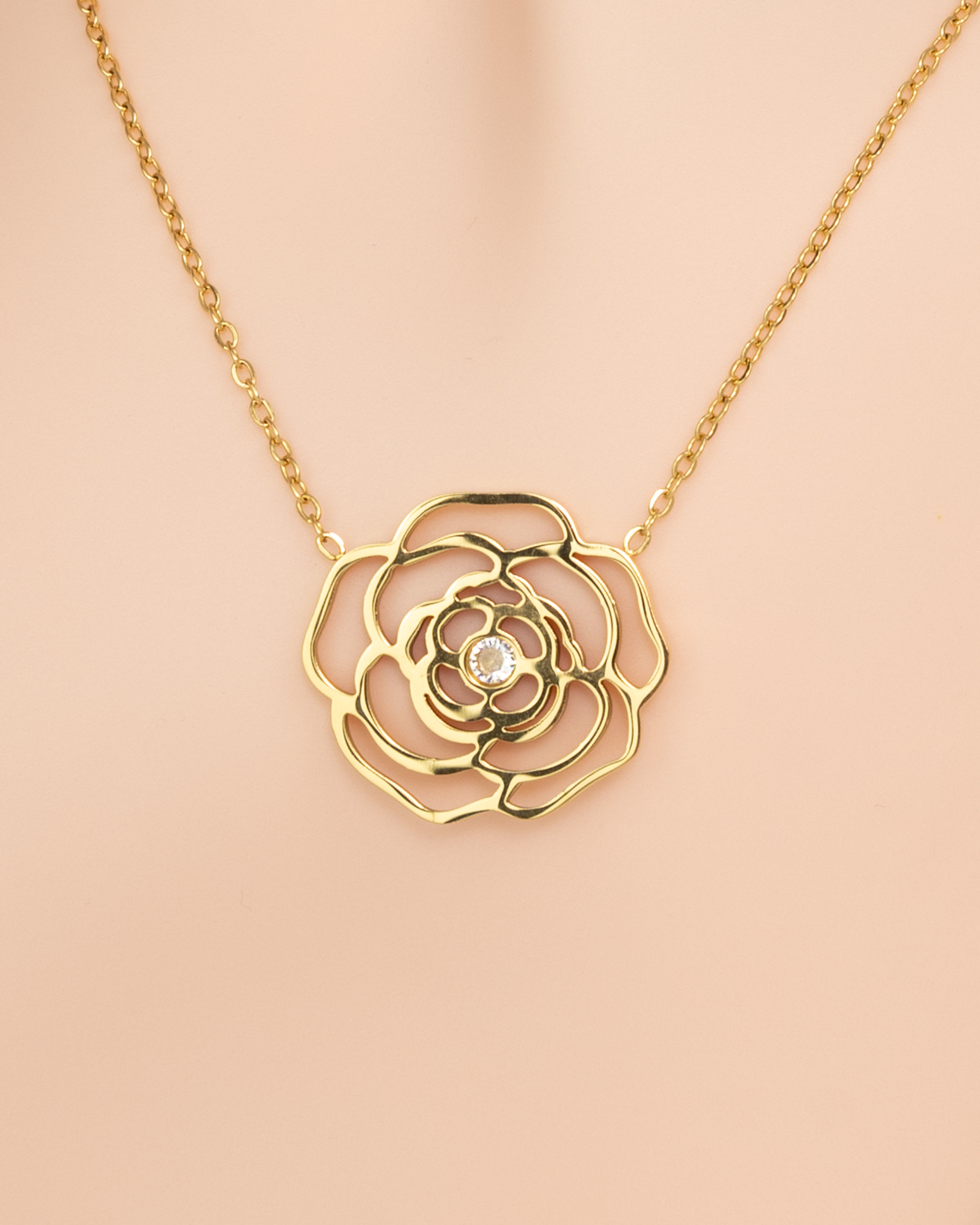 GX-Goldene Rosen-Halskette