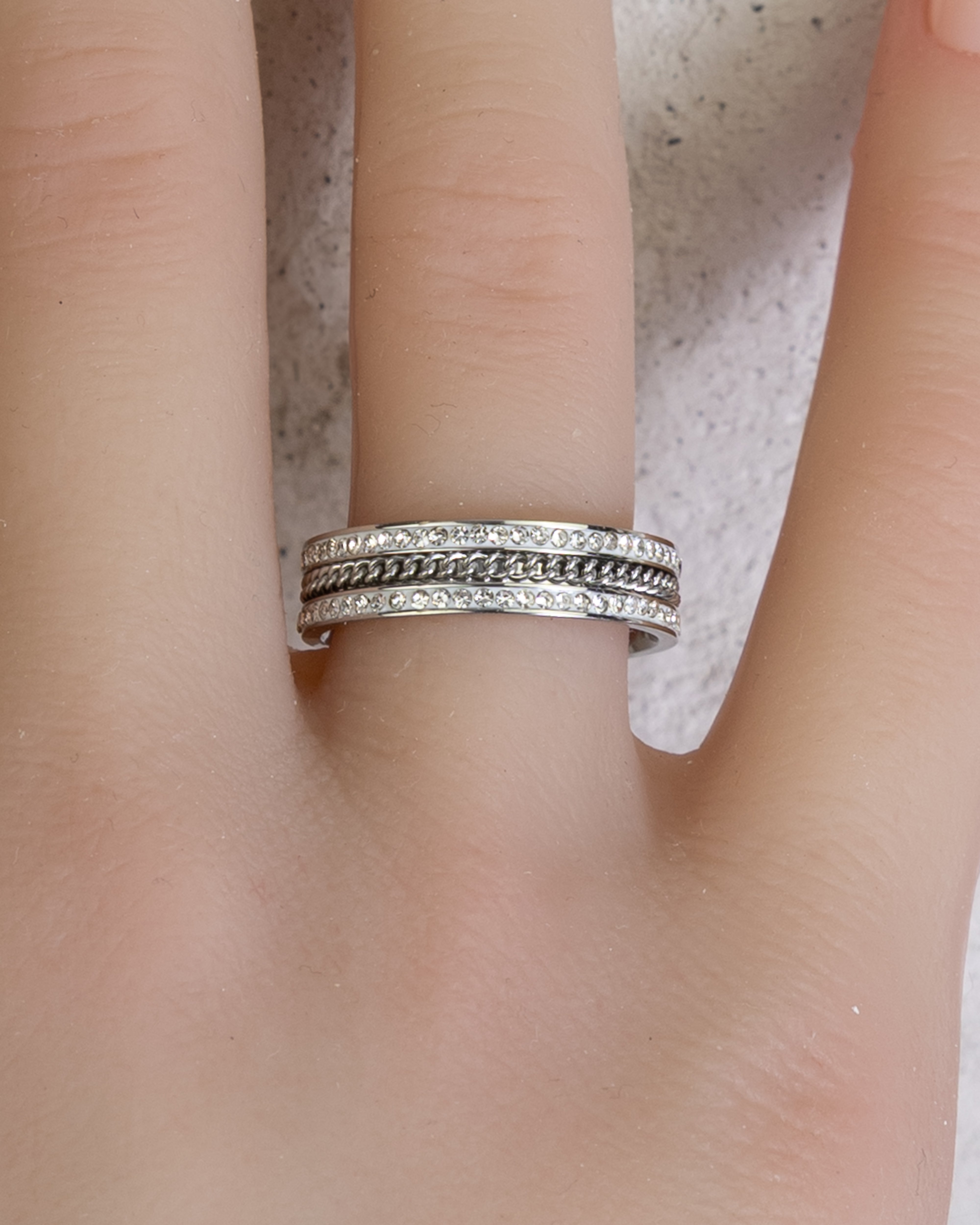 EARA-Glitzernde Hügel Ring