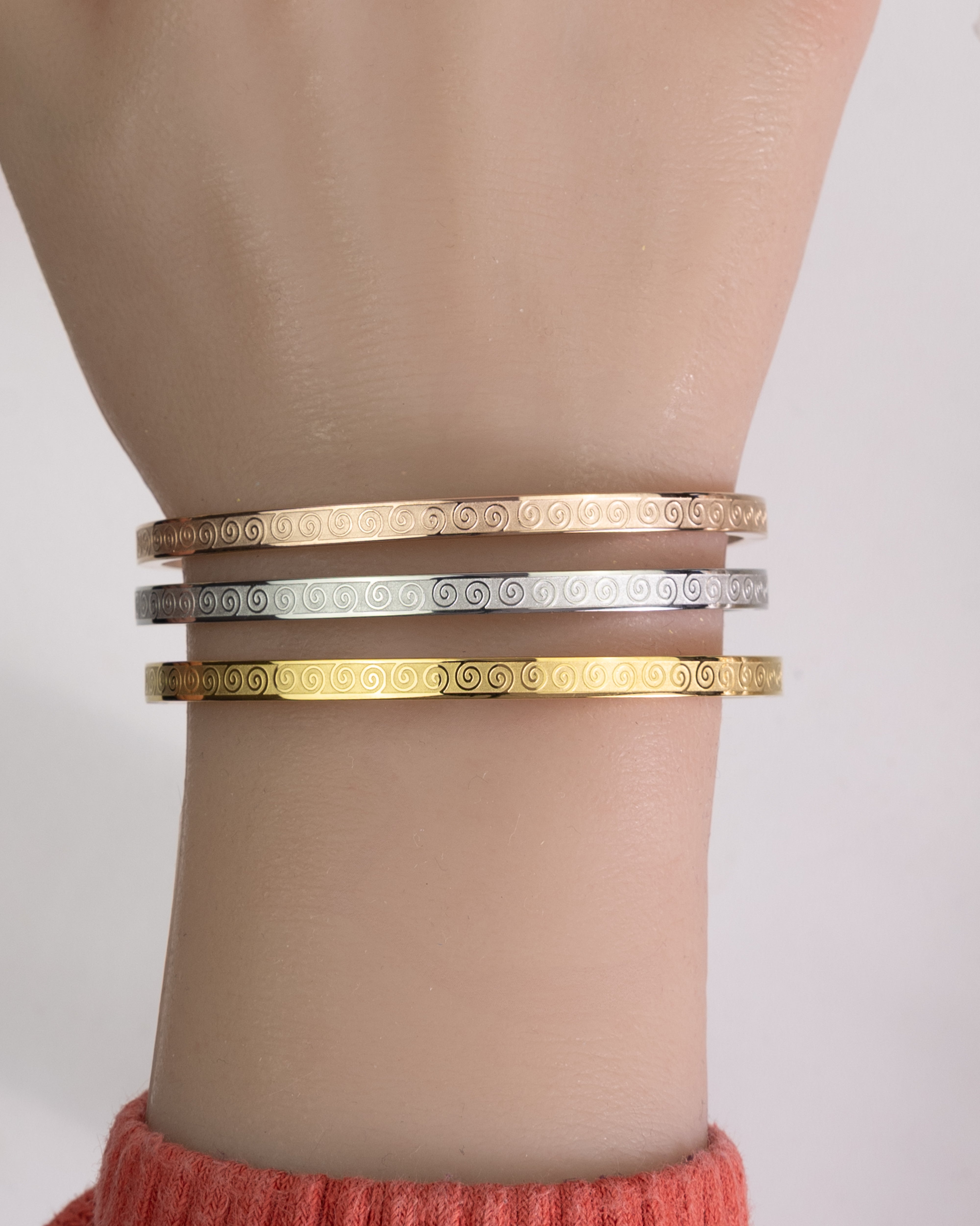 ASUD-Tricolor Spirale Armband