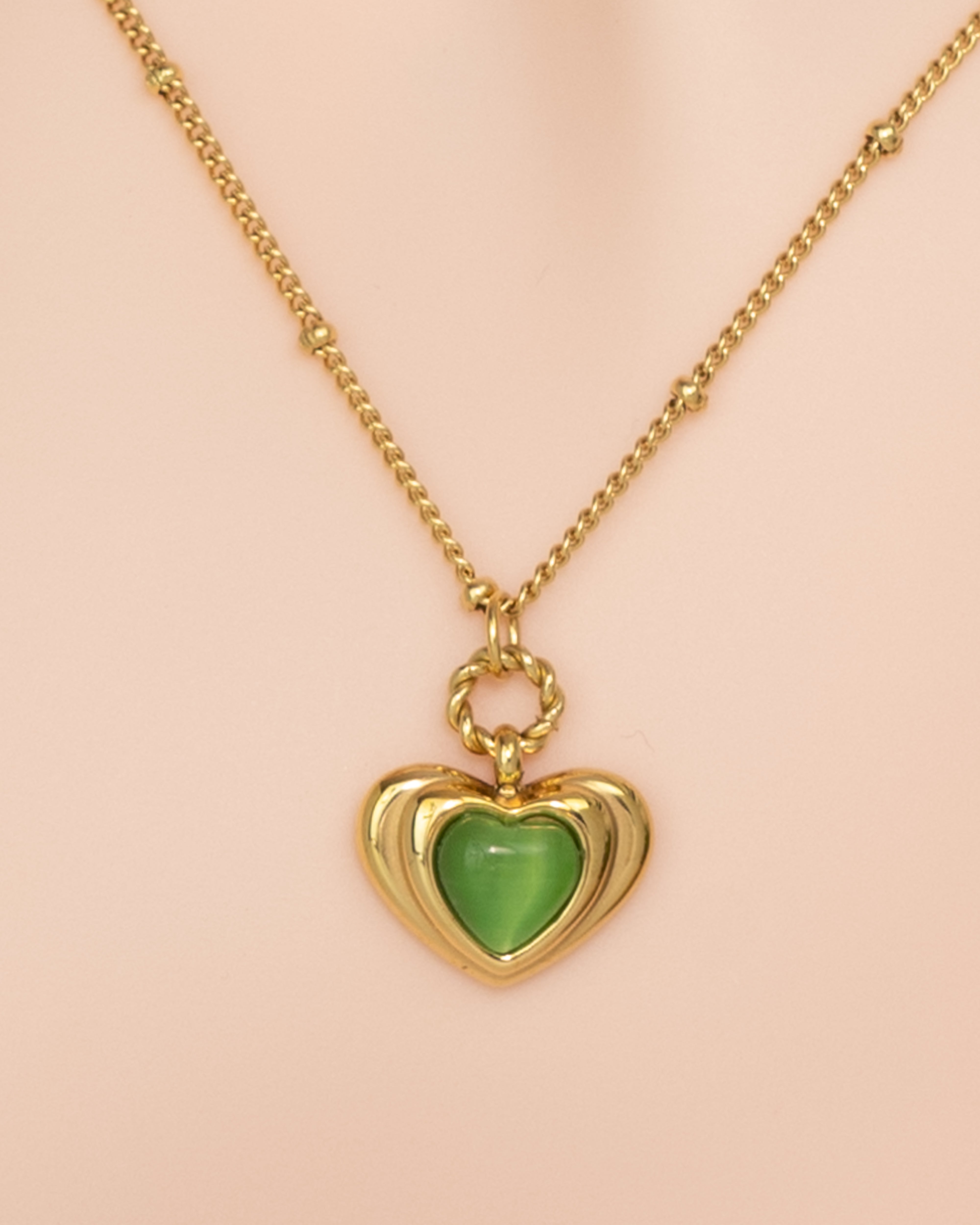 Mystic Heart Stone-Halskette - Glanzor