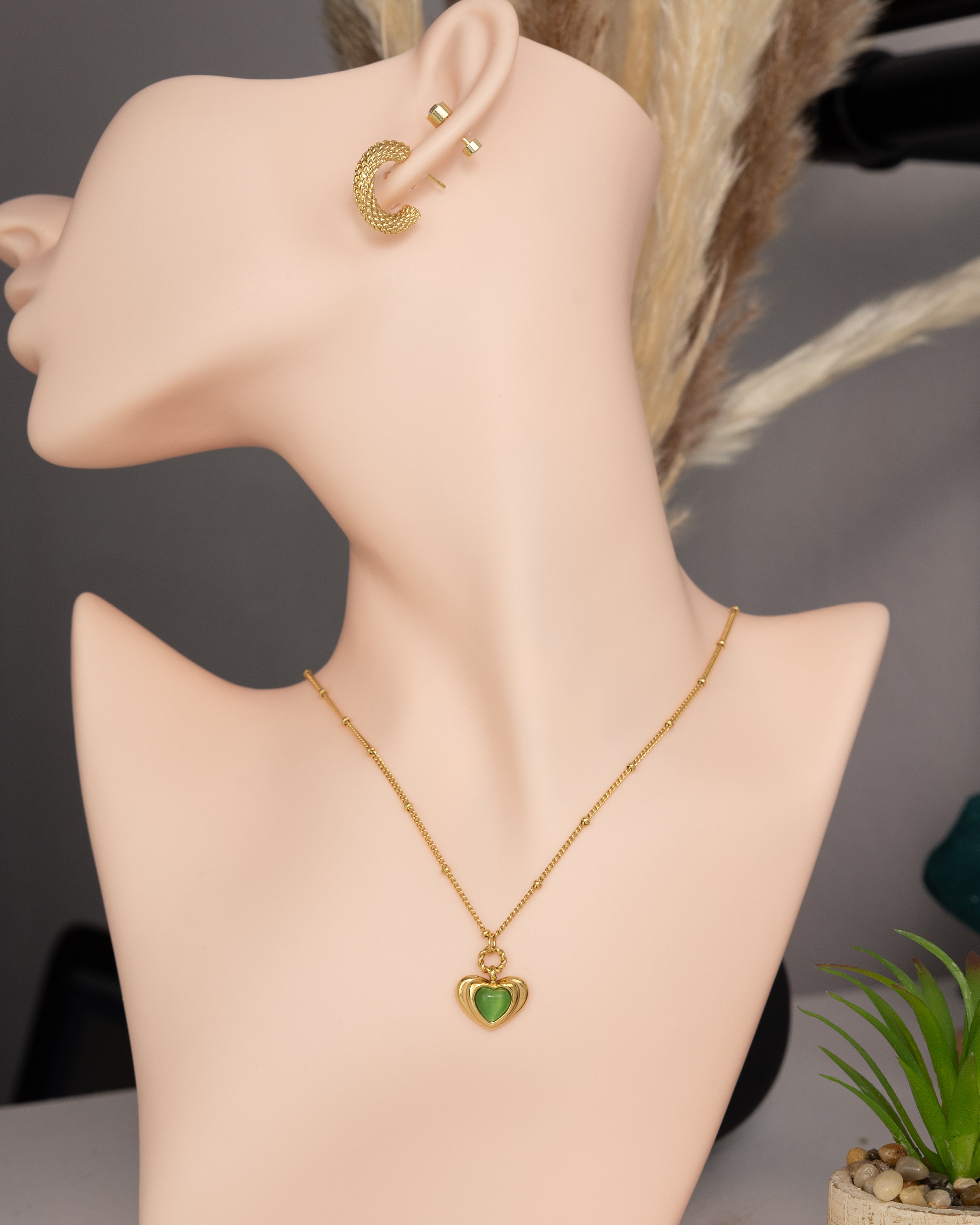 Pearl Heart -Grün