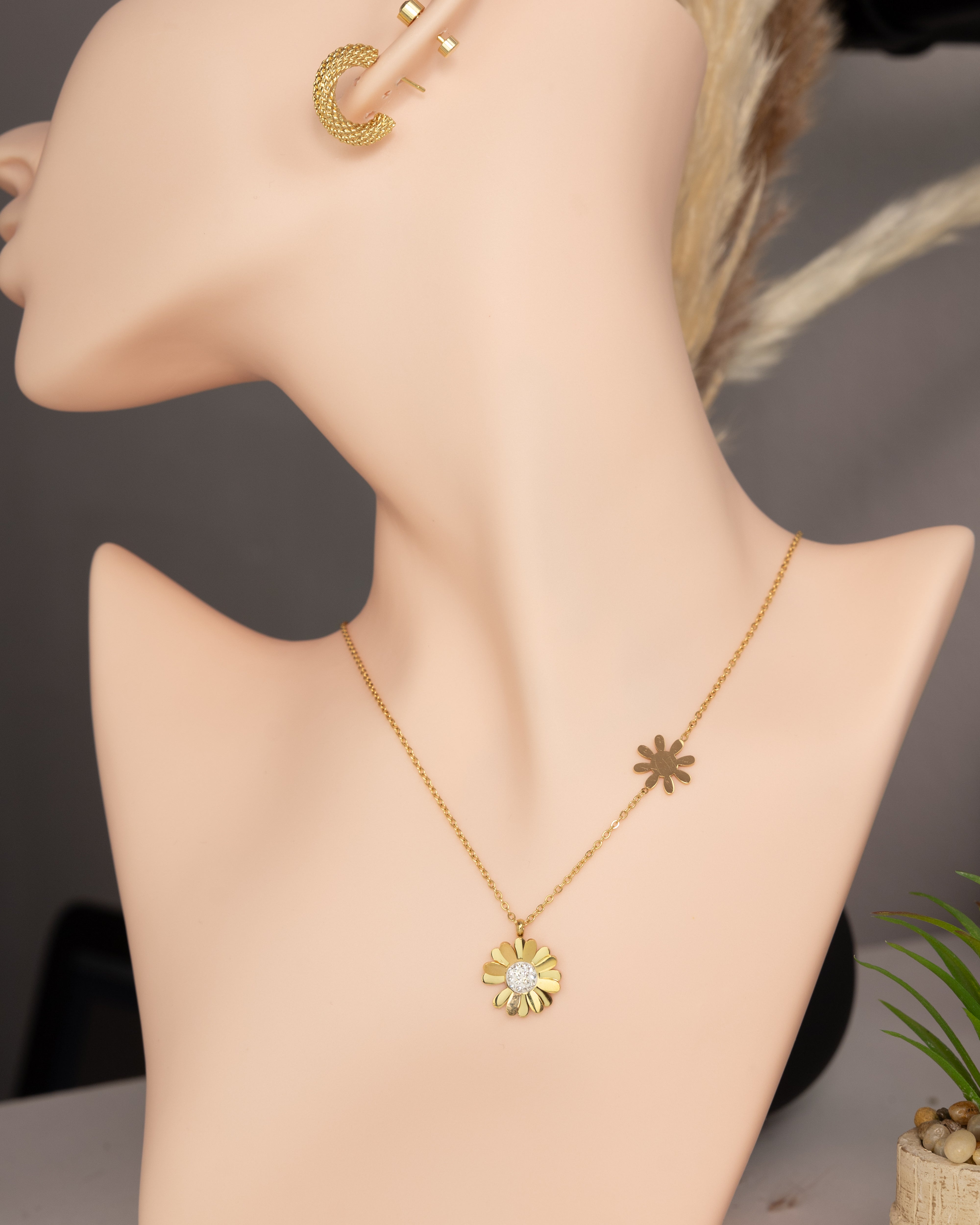 Radiant Bloom Daisy-Halskette