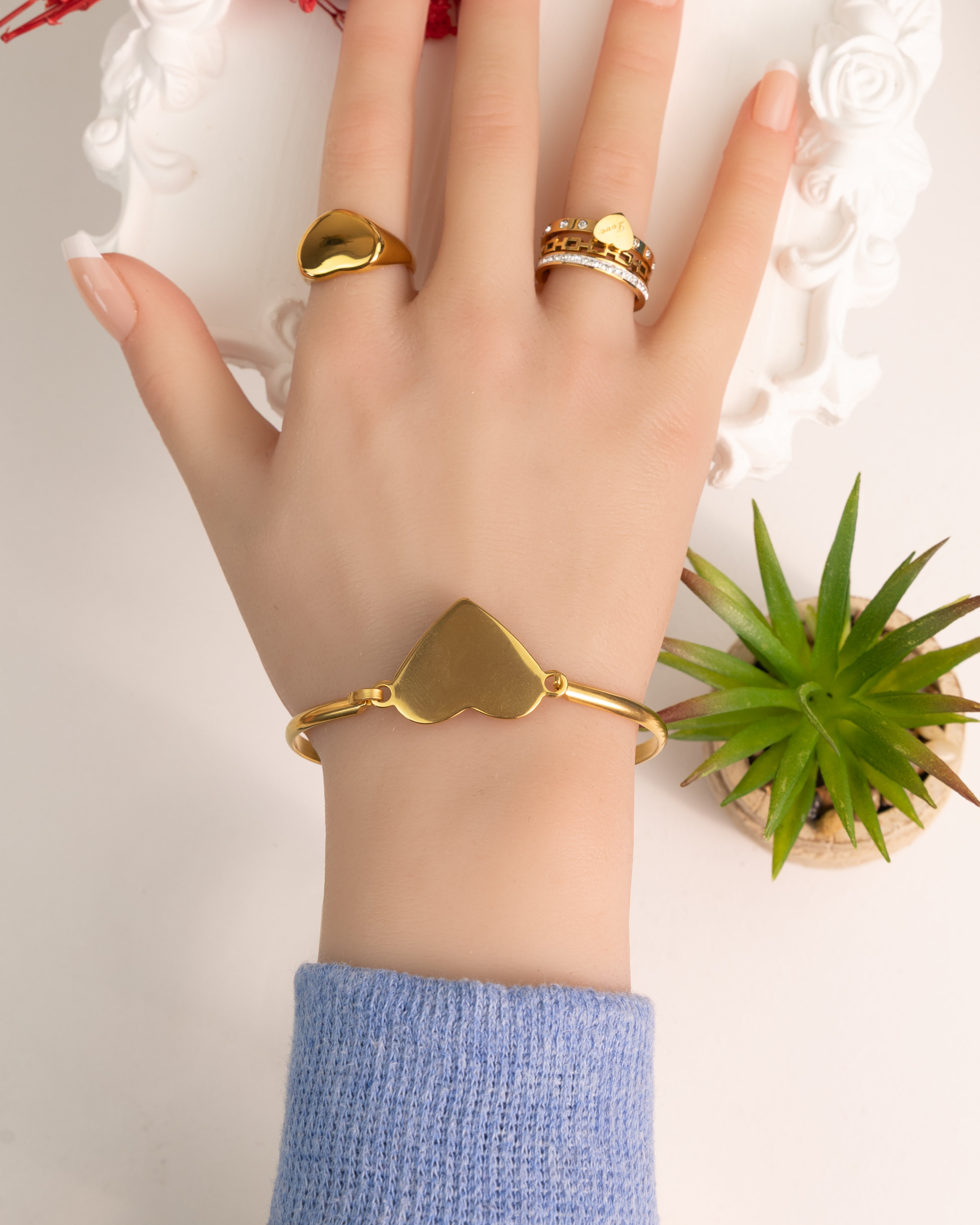 AYORA-Herz aus Gold Armband