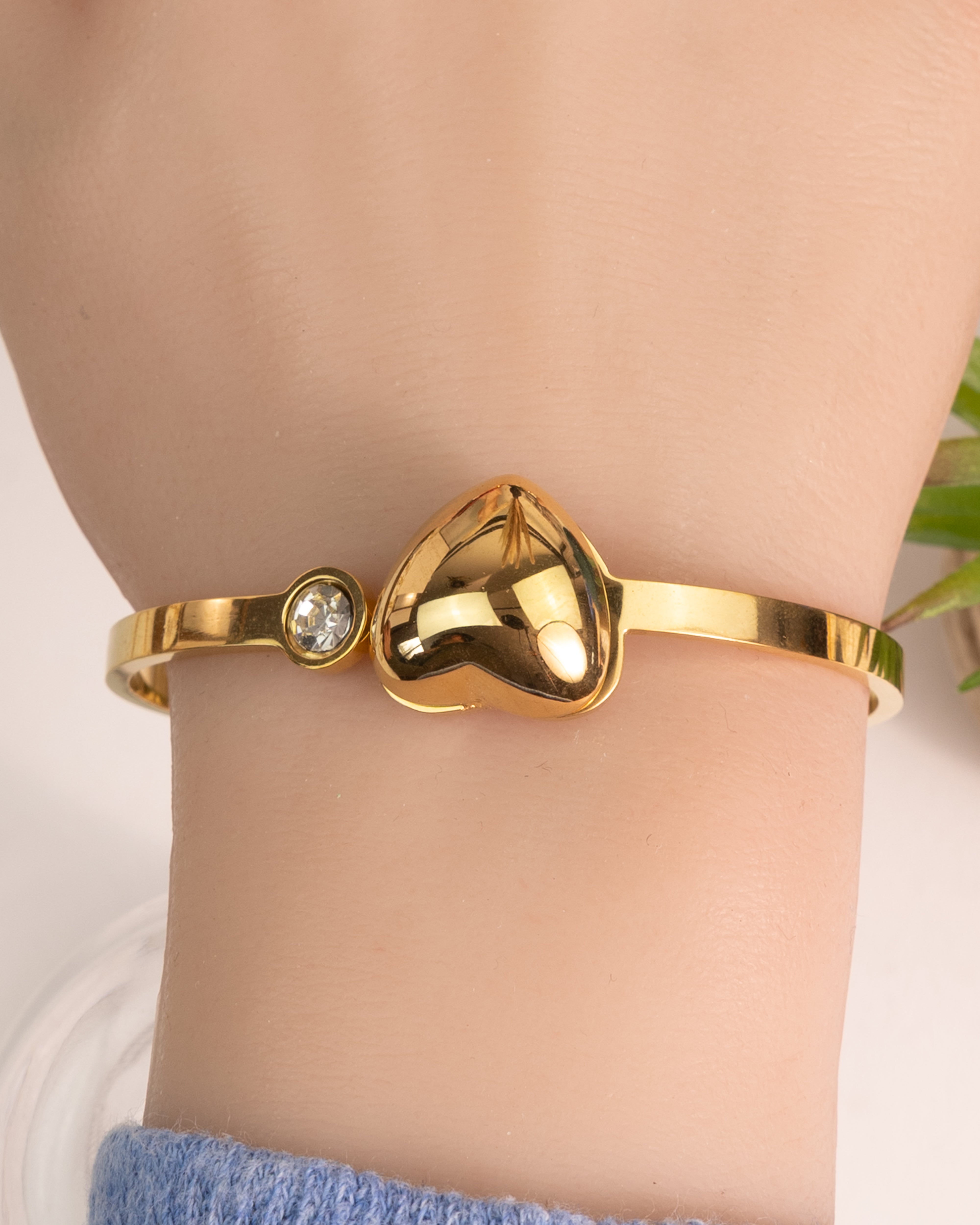 HUDA-Herz aus Gold Armband