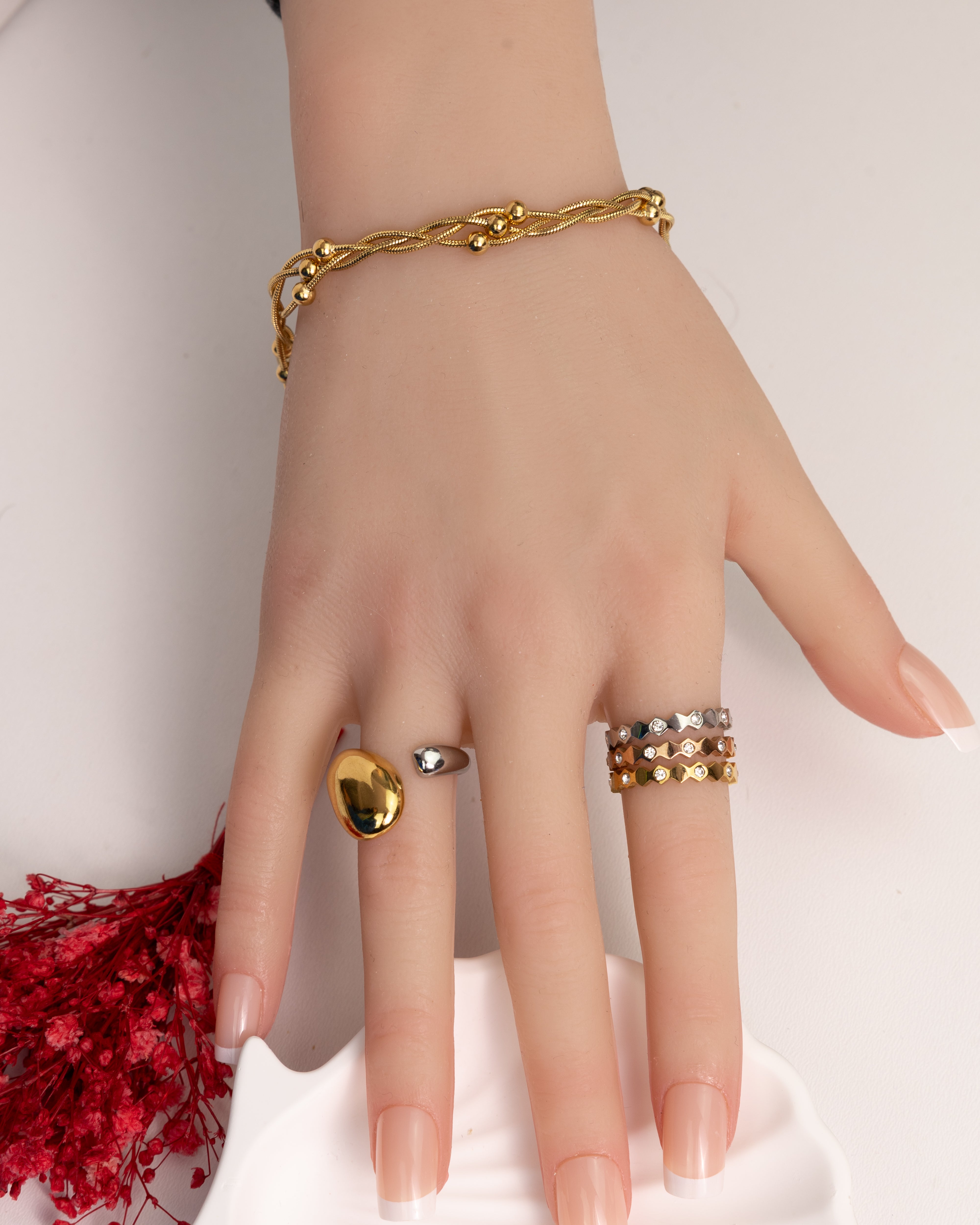 GK-Glatte Kette Armband - Glanzor