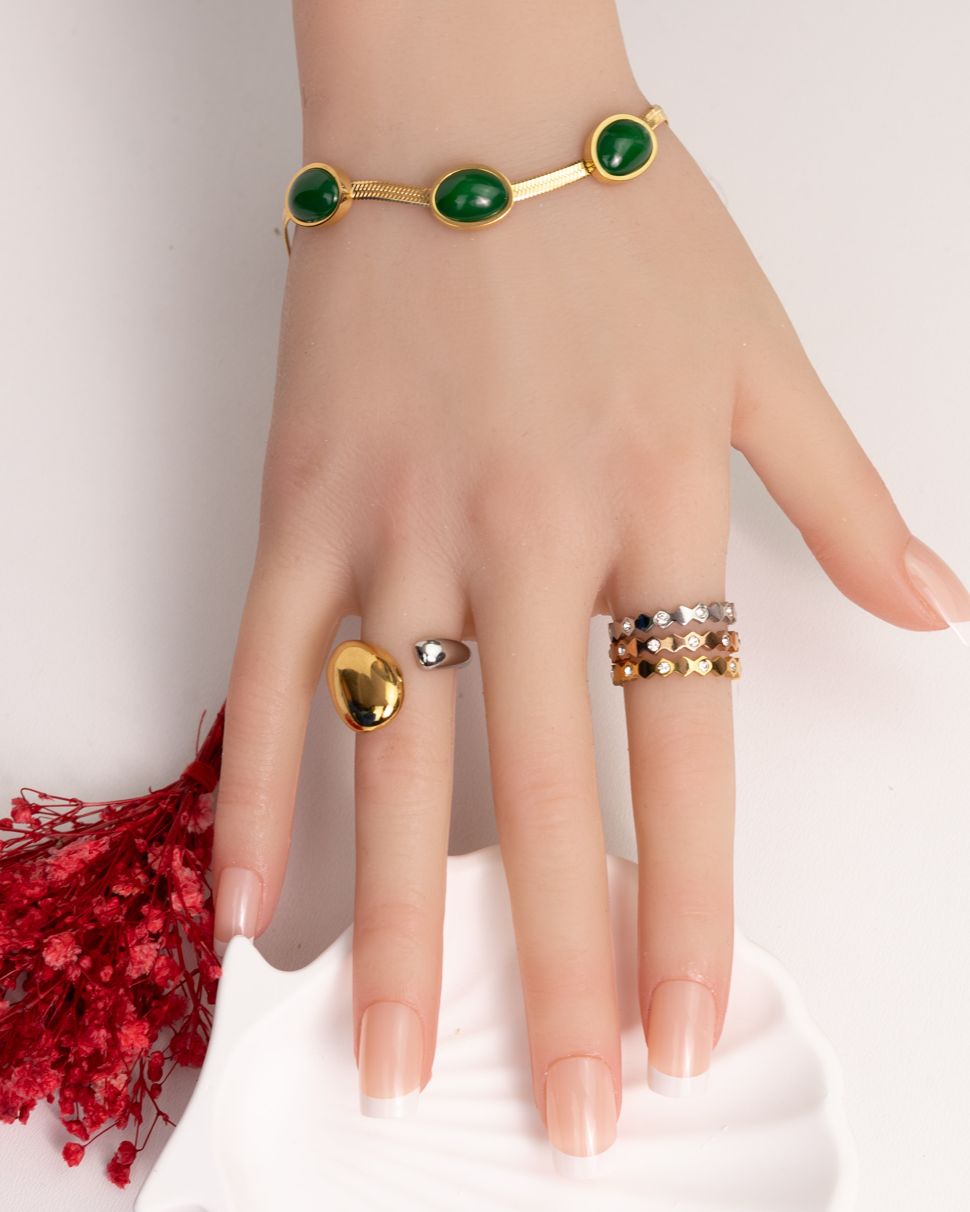 RANA-Smaragd-Armband