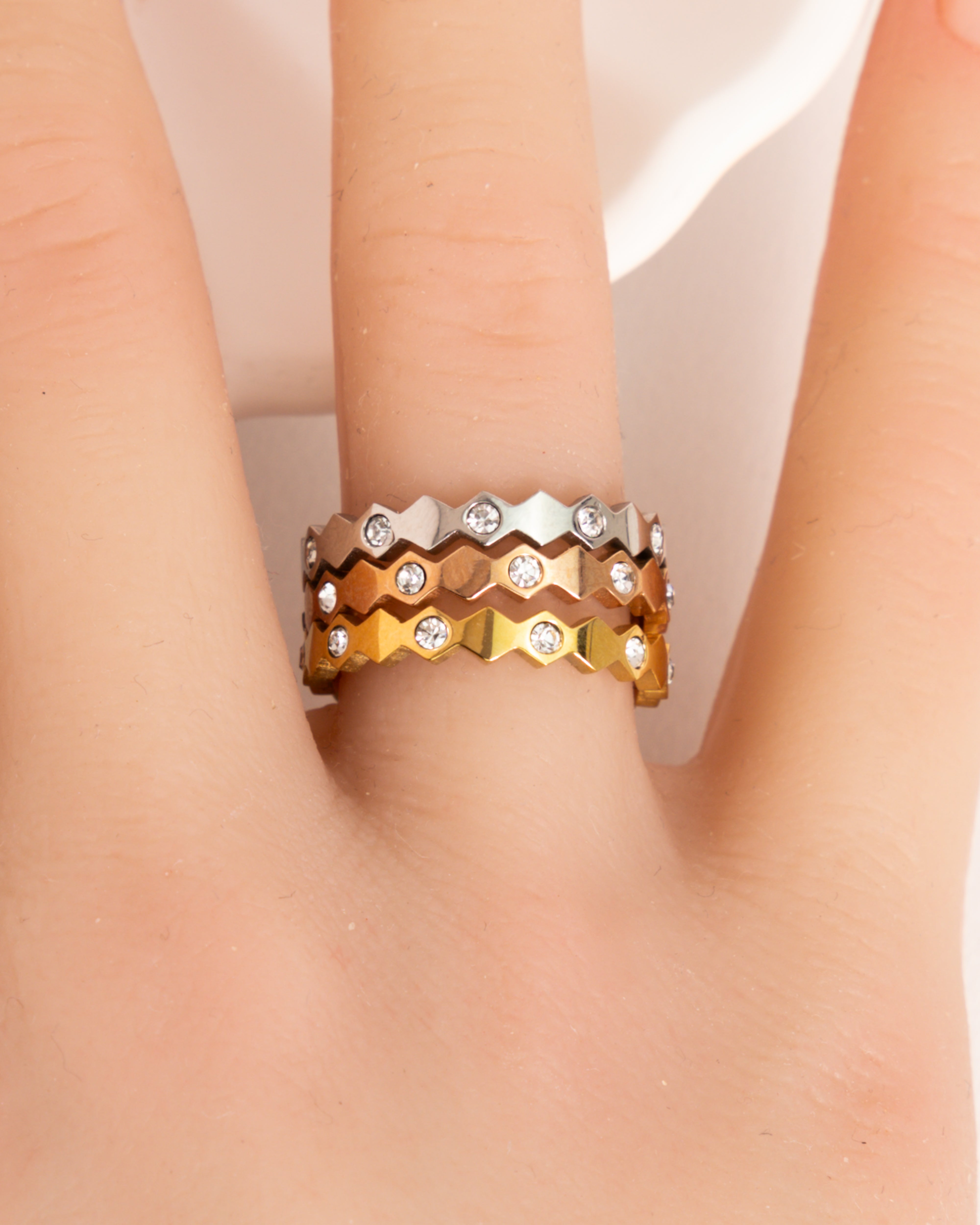 DIDY-Dreifarbiger Ring - Glanzor