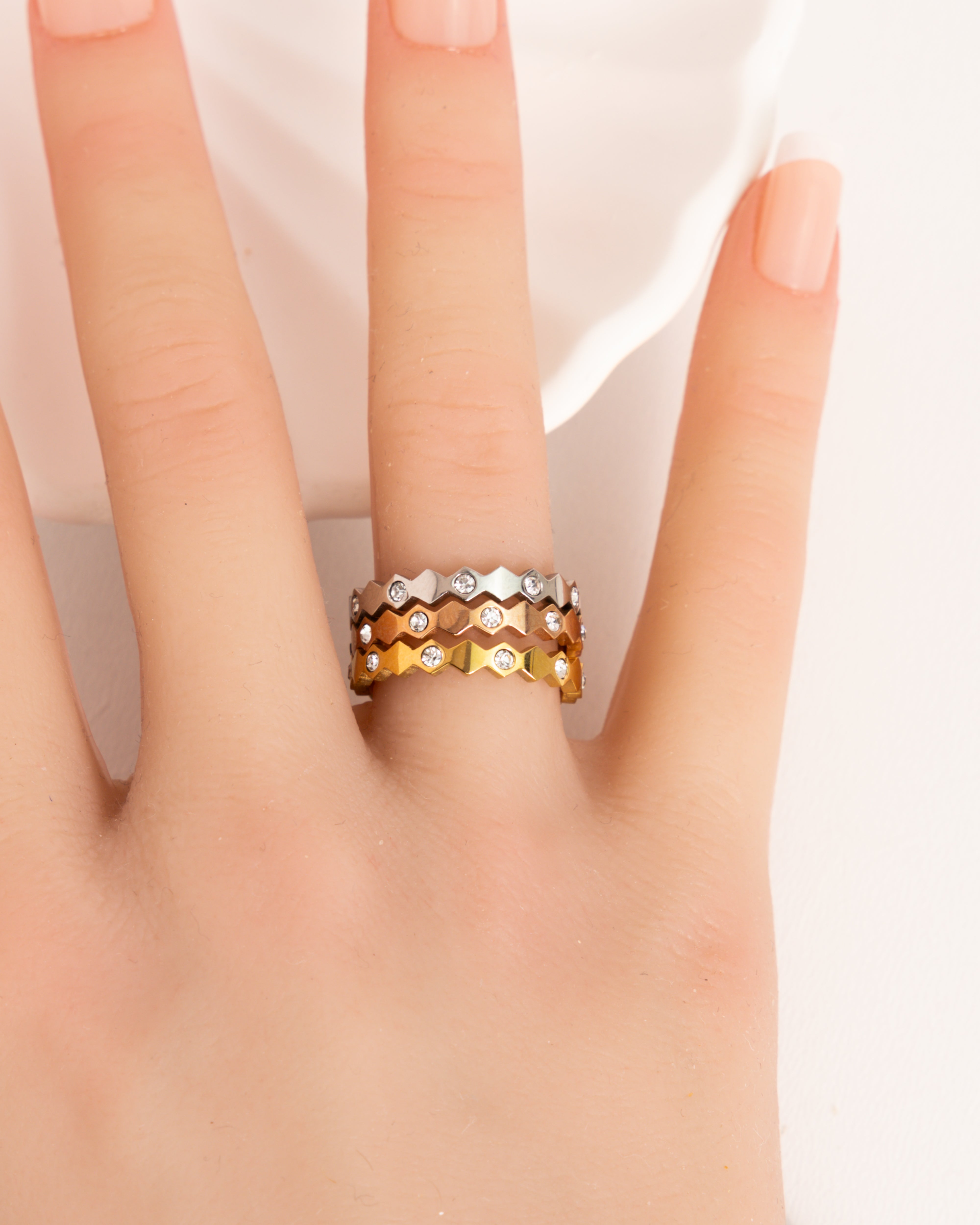 DIDY-Dreifarbiger Ring - Glanzor