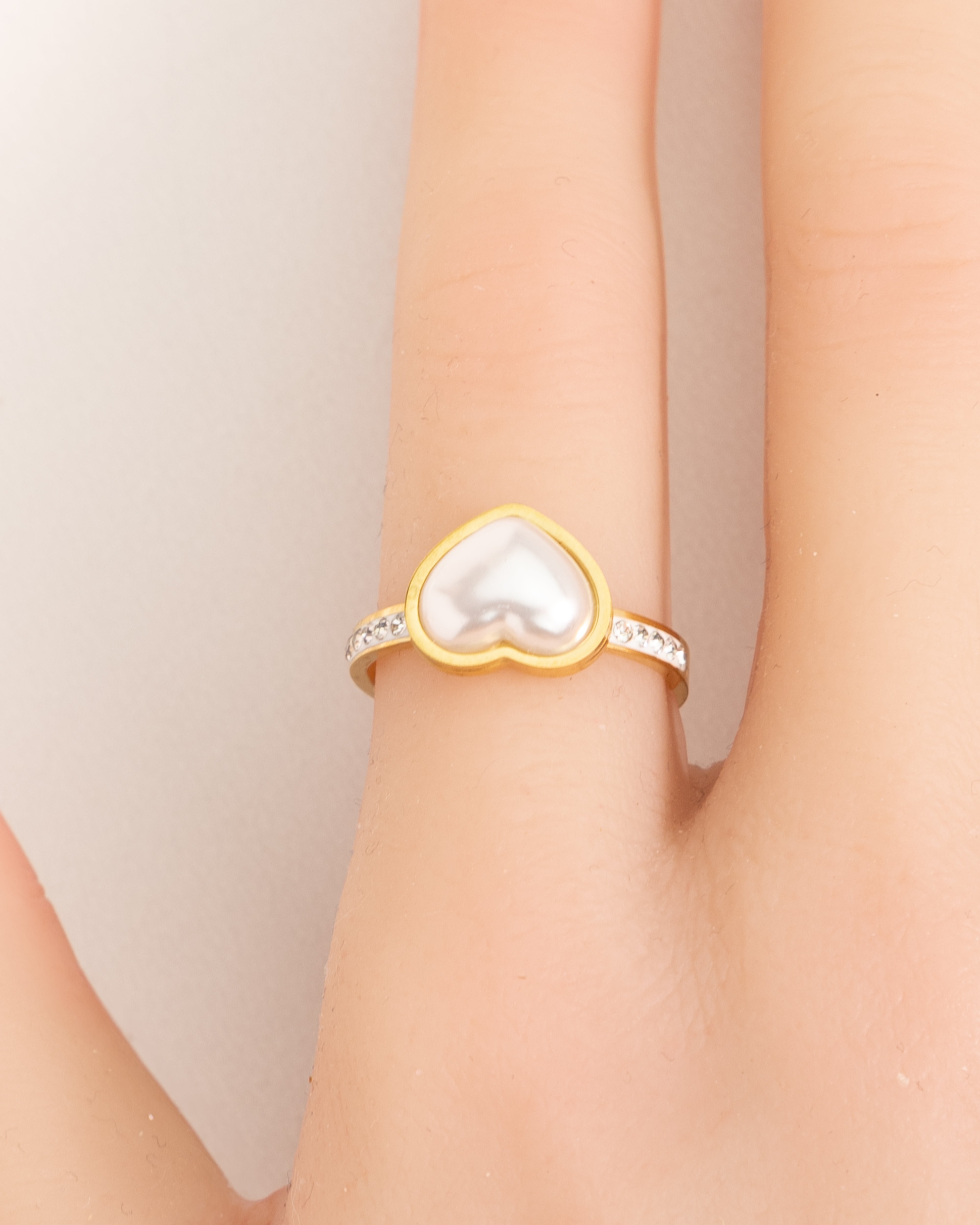GK-Perlenherz Ring