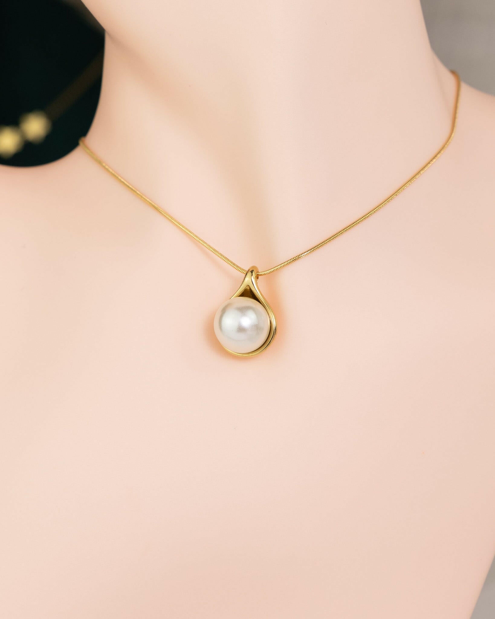 Solitaire Pearl Aura- Halskette - Glanzor