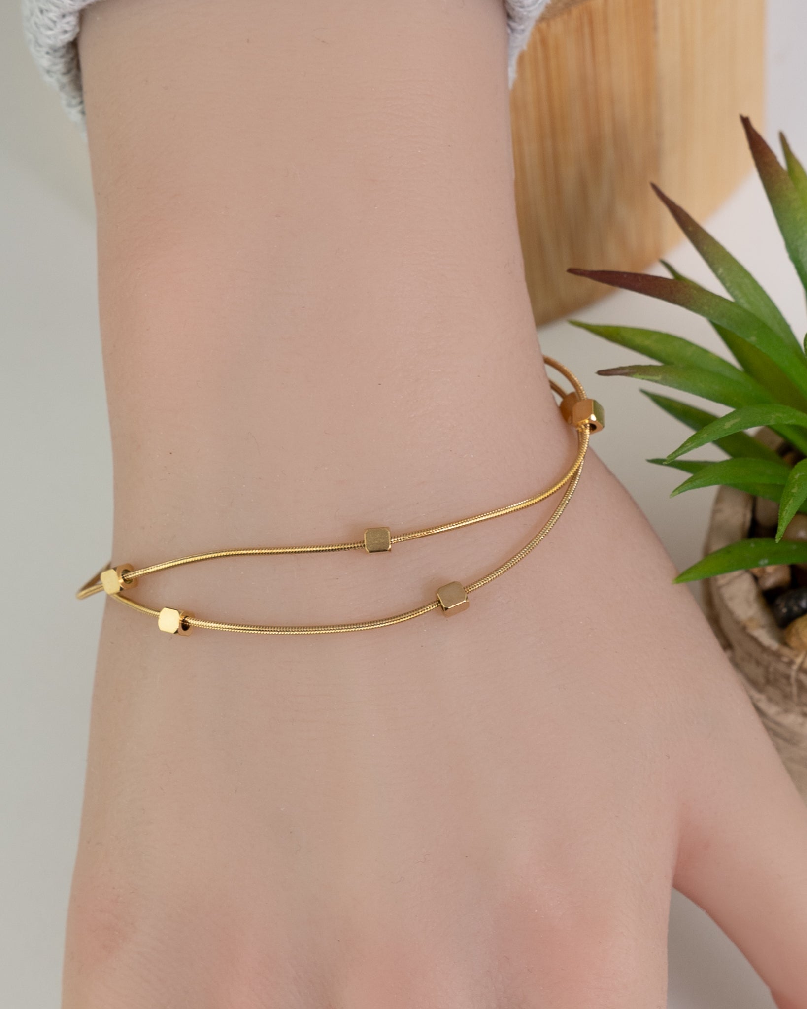 FOFA - Quadratkettenarmband - Glanzor