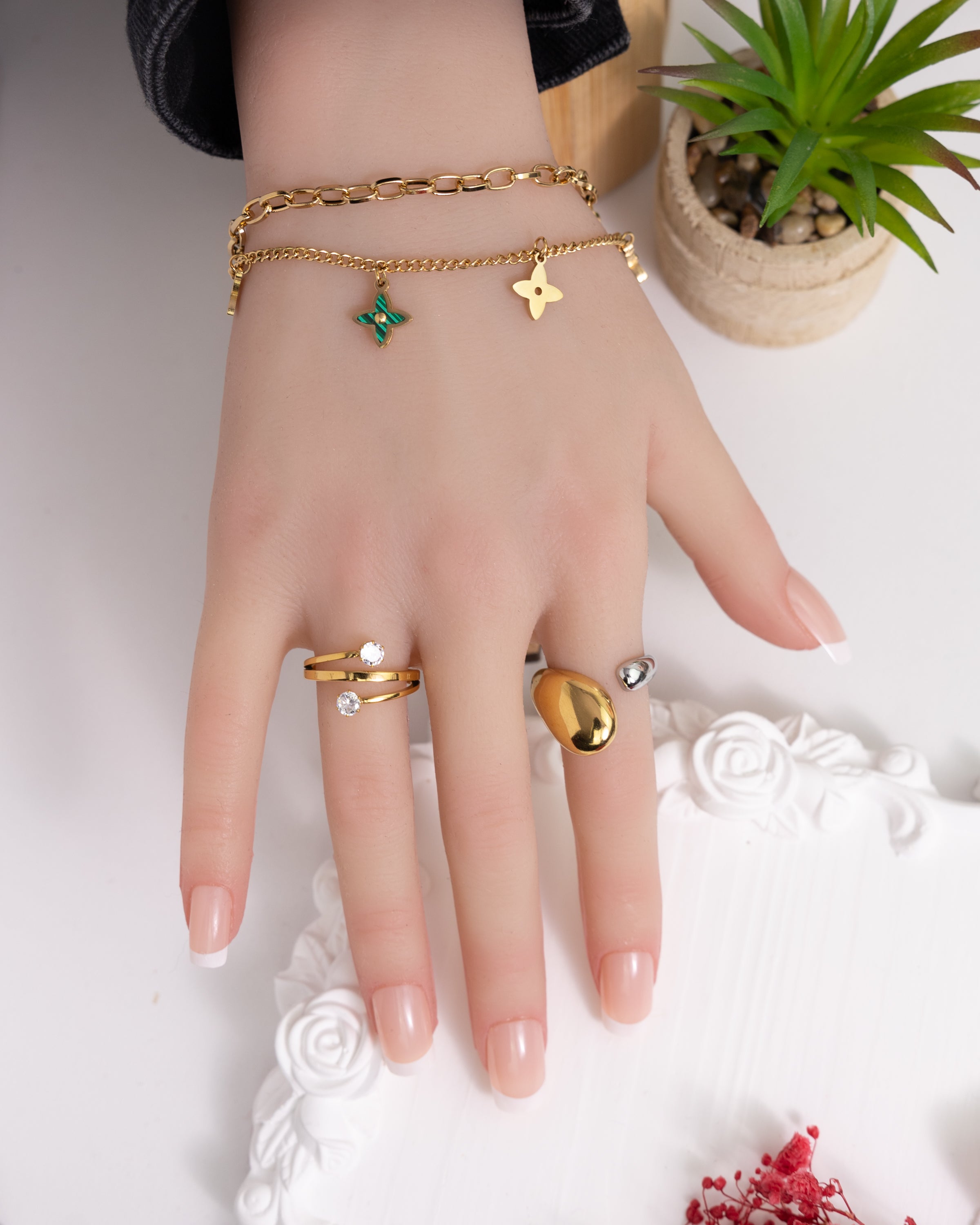 Blütenzauber-Armband 🌸 - Glanzor