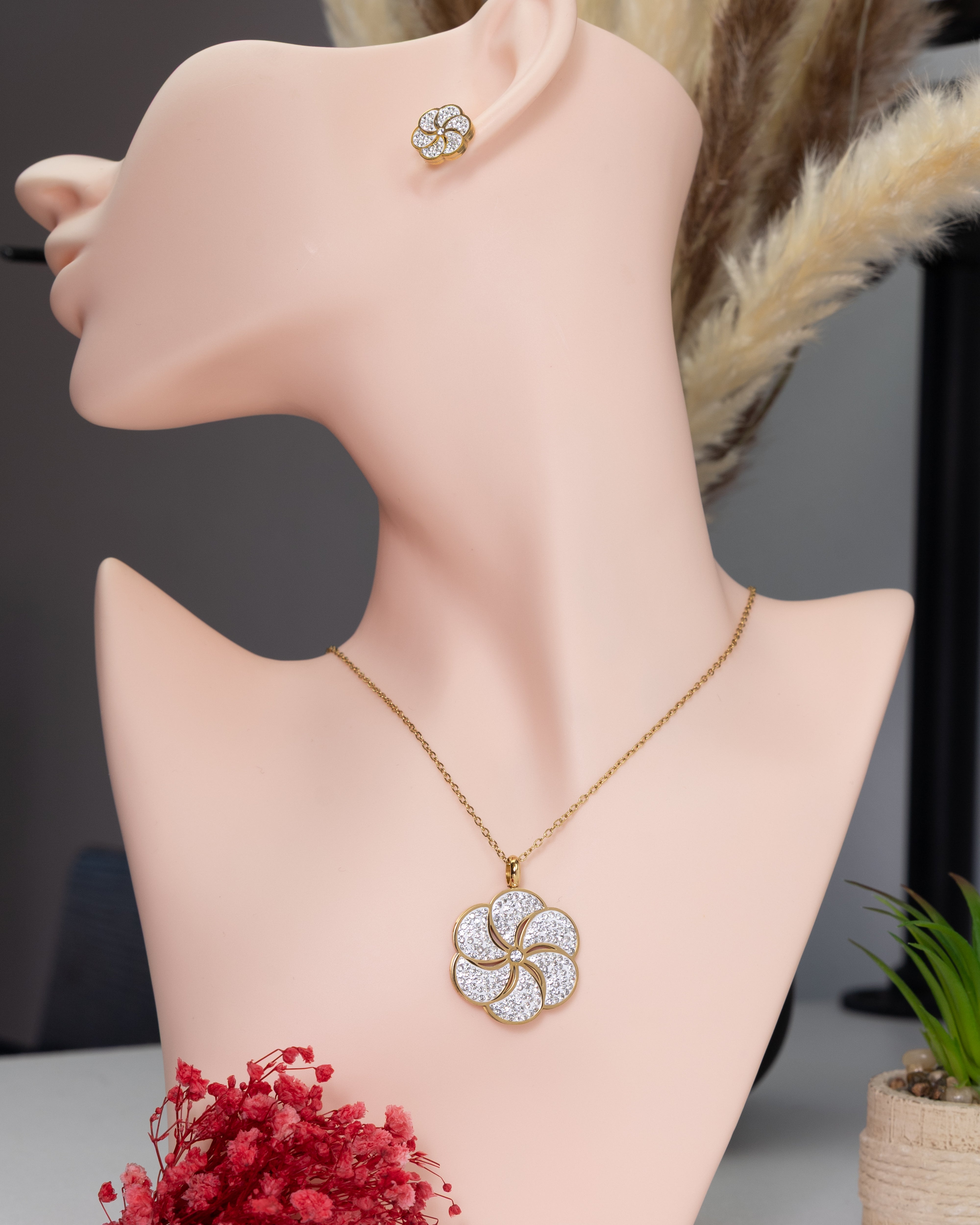 Jana-funkelnden Blume Set