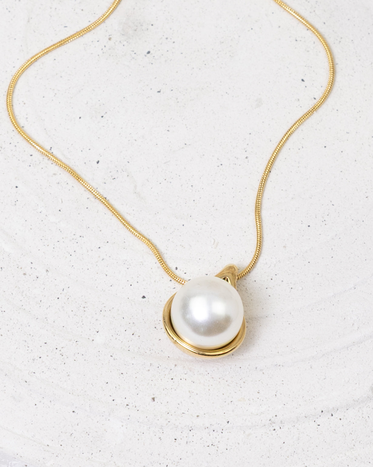 Solitaire Pearl Aura- Halskette - Glanzor