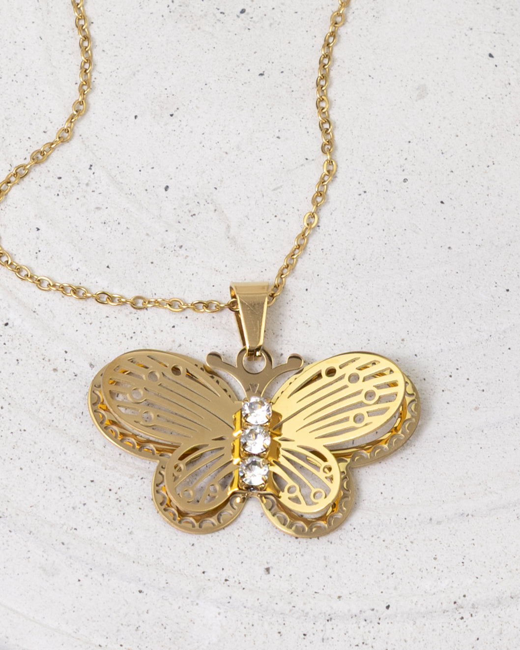 Ethereal Flutter Butterfly-Halskette - Glanzor