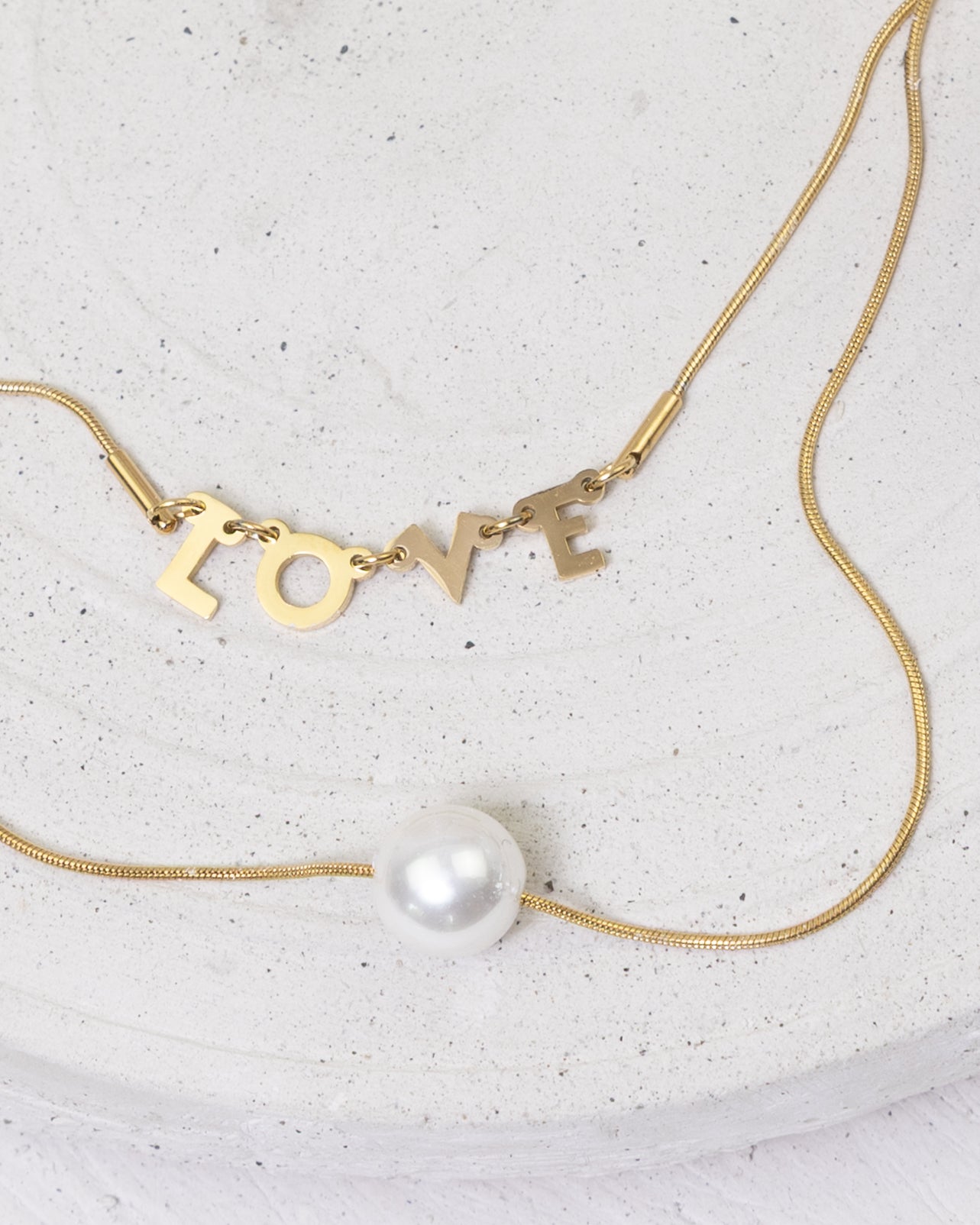 Timeless Love Pearl Lariat- Halskette - Glanzor