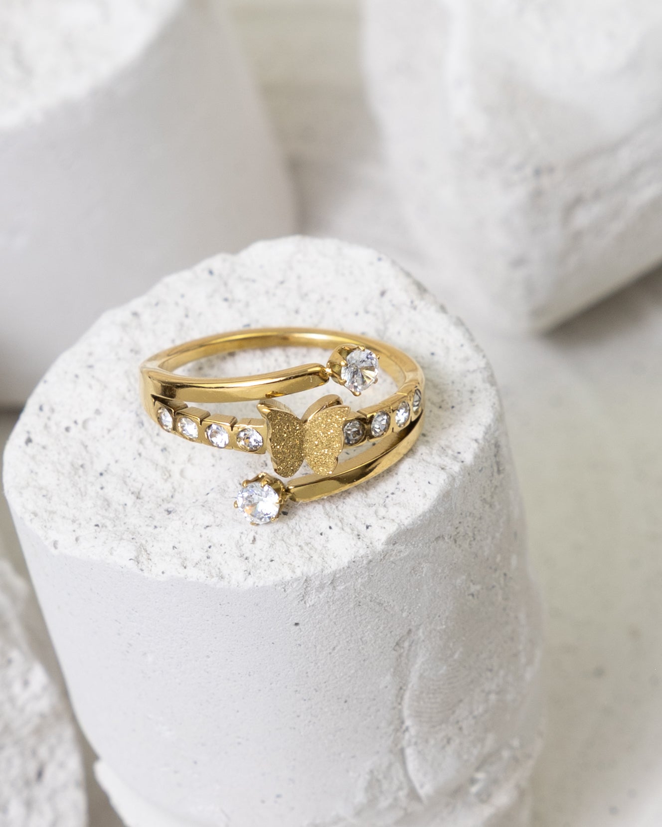 Butterfly Constellation Open Ring - Glanzor