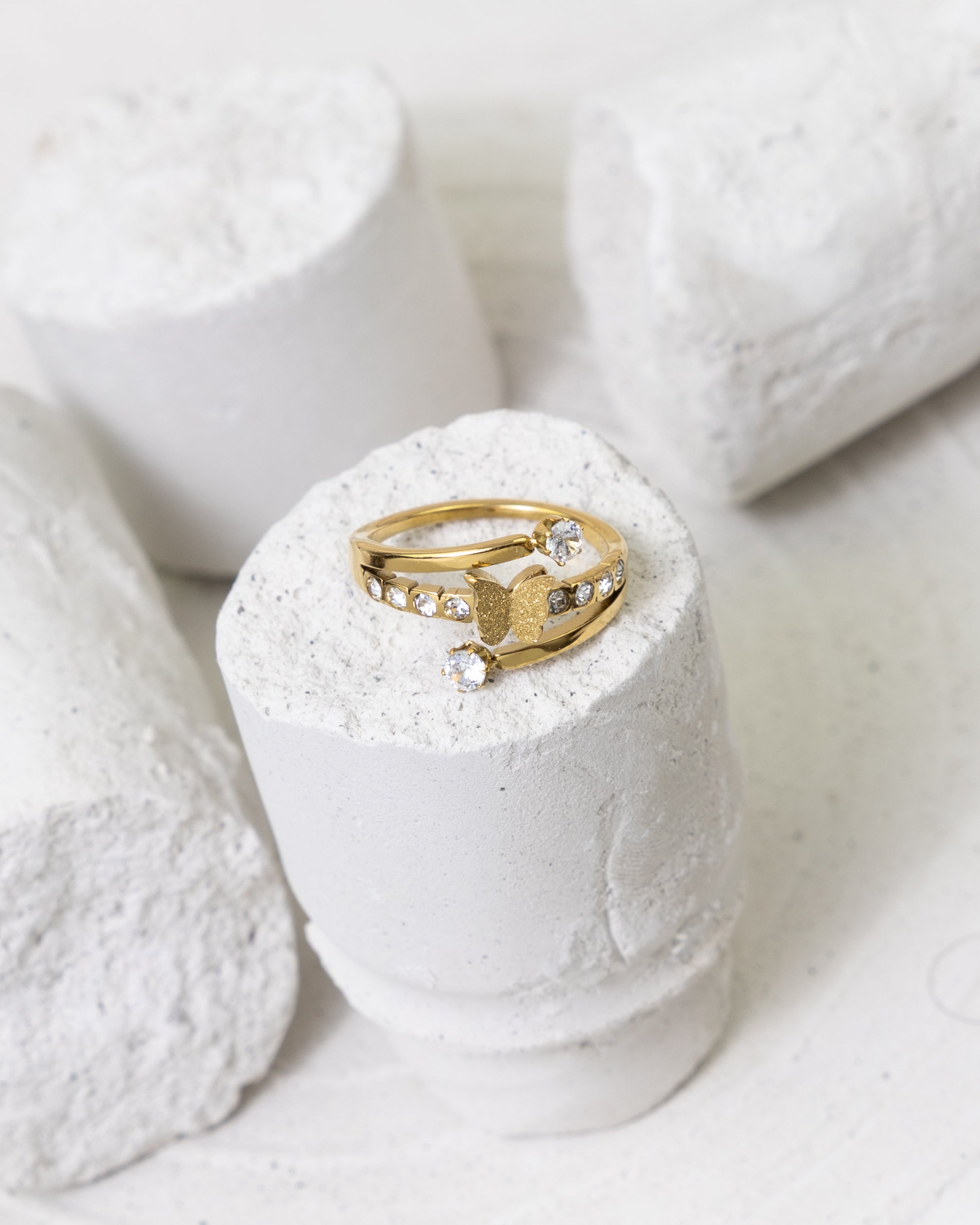 Butterfly Constellation Open Ring - Glanzor