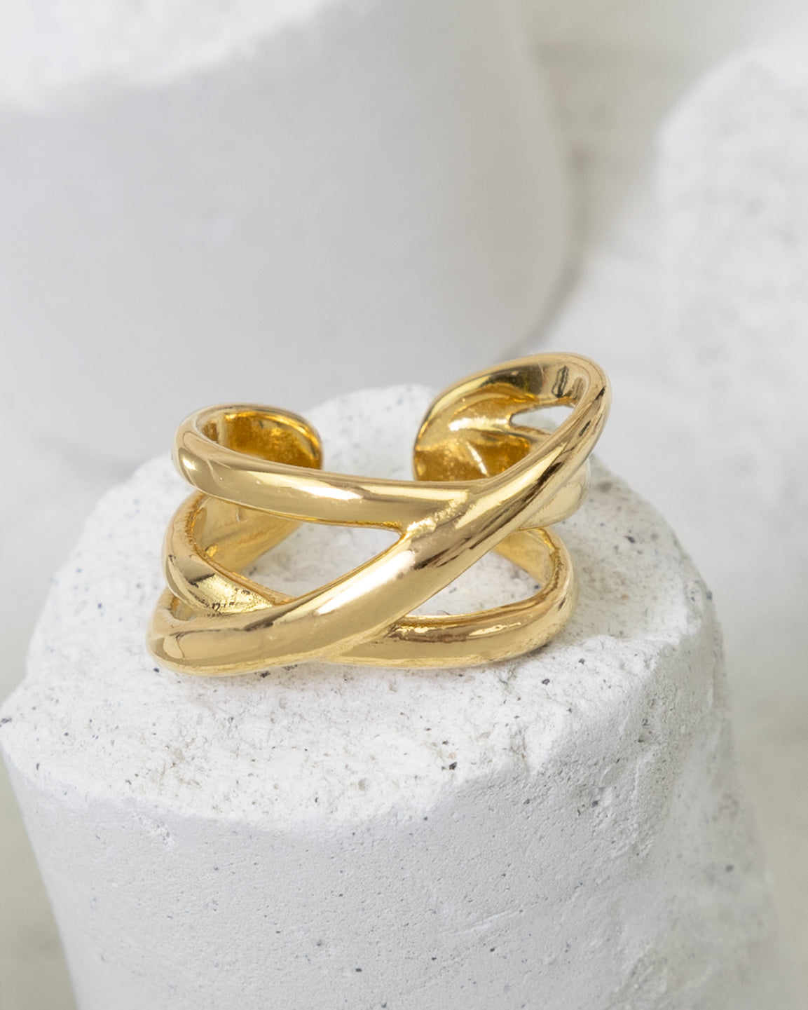 Crisscross Infinity Wrap Ring - Glanzor