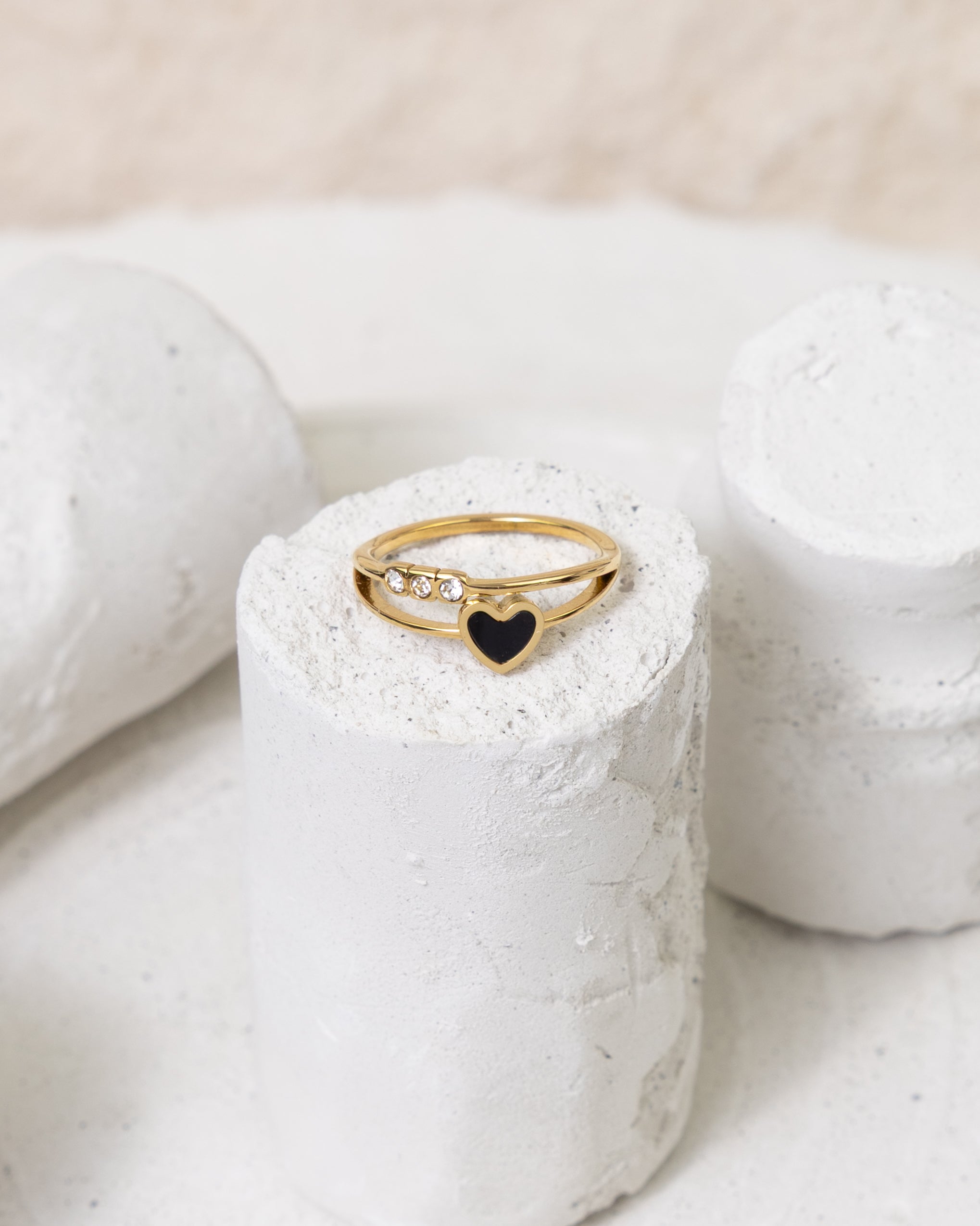 Duet Heart Sparkle Ring - Glanzor